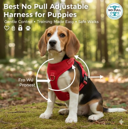 Best No Pull Adjustable Harness for Puppies 
