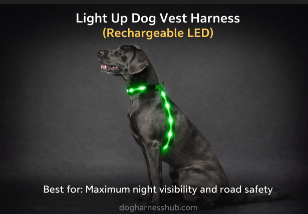 Best Reflective dog harness for Night Walks